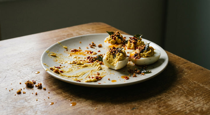 Devilled Eggs, Bombay Crunch