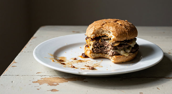 Mushroom Double Swiss with Truffle Chilli Crunch