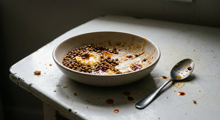 Warm Lentils, Soft Egg, French Vinaigrette