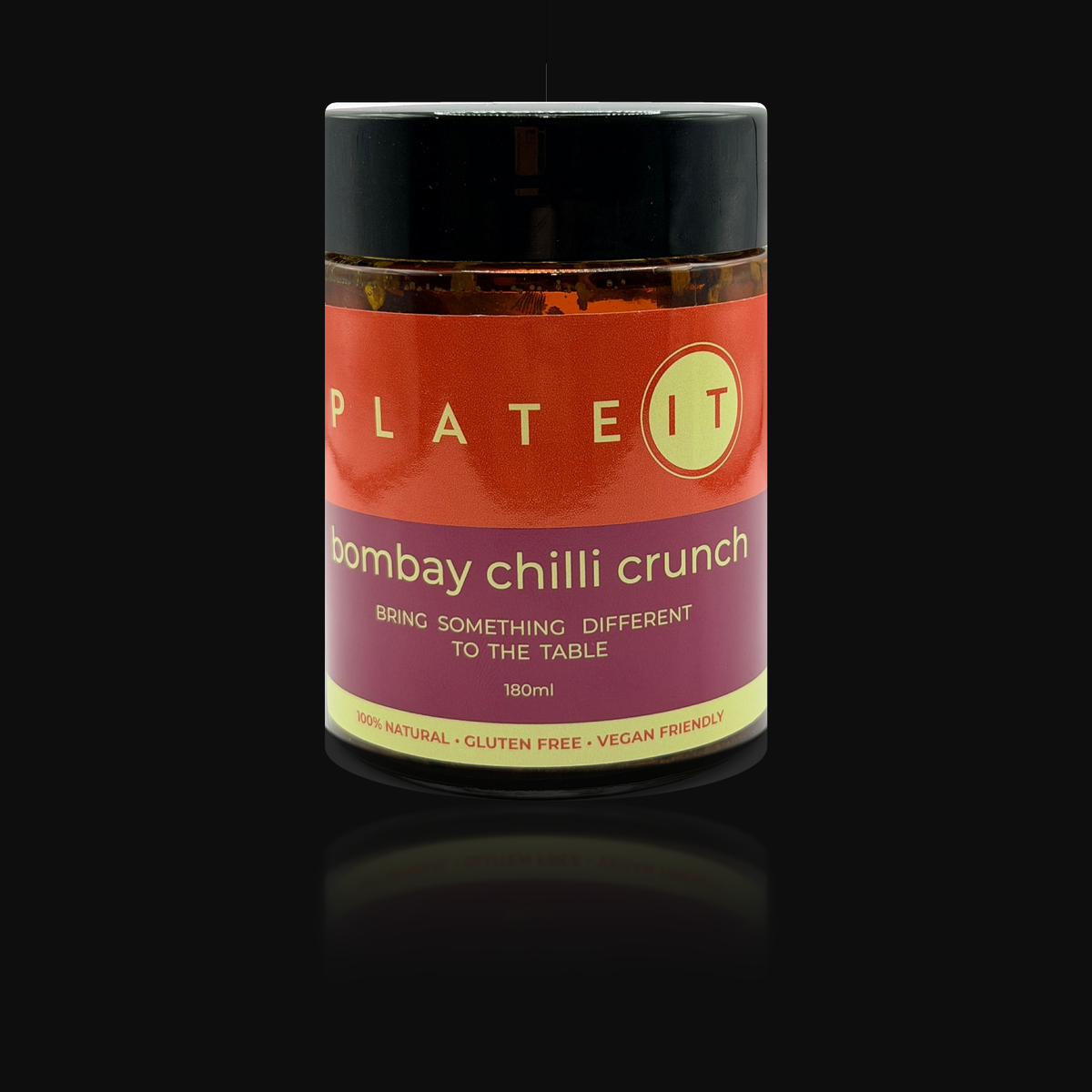 Plateit Bombay Chilli Crunch 180ml jar