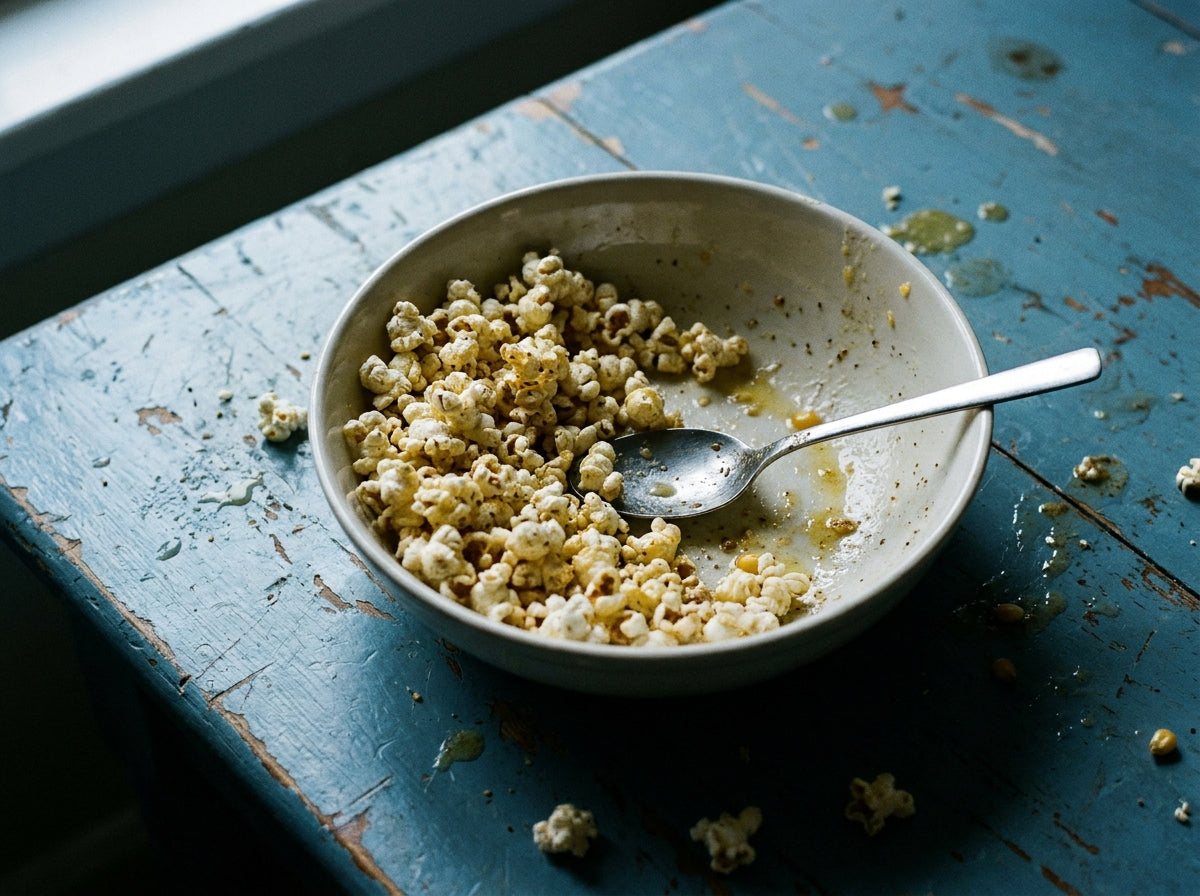 Salt n' Pepper Popcorn, made with Plateit Salt n' Pepper 'Spice Bag' Seasoning