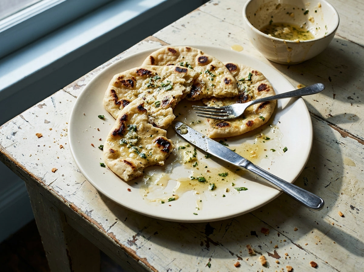Angel Dust Flatbreads with Rub Butter, made with Plateit Angel Dust BBQ Rub