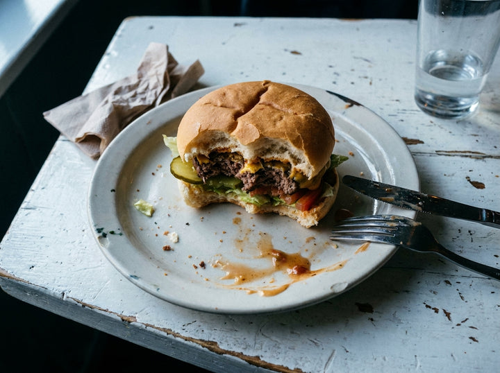 Old Red Burger Patties, made with Plateit Old Red BBQ Rub