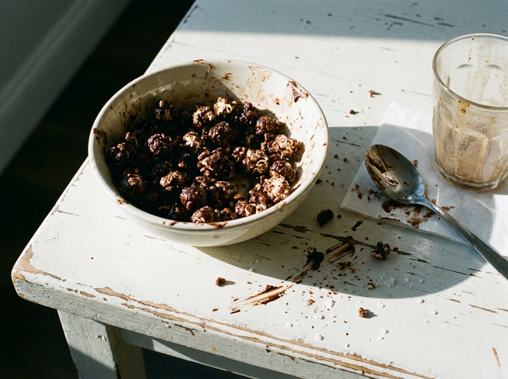 Café Mocha Popcorn, made with Plateit Cafe Mocha BBQ Rub