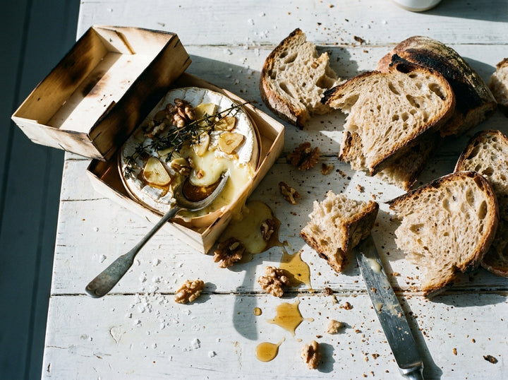 Baked Camembert with Truffle'd Hot Honey, made with Plateit Truffle'd Hot Honey Drizzle