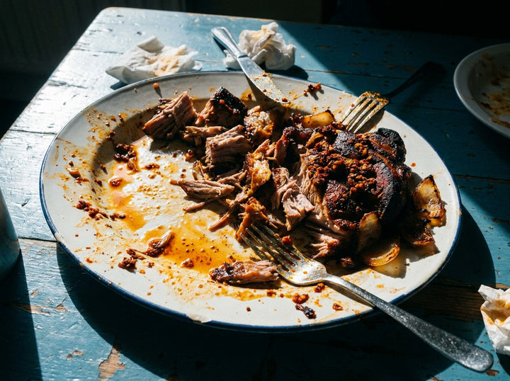 Slow Cooked Pork Shoulder with Mexican Chilli Crunch, made with Plateit Mexican Chilli Crunch