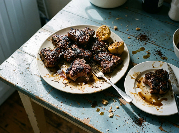 Cafe Mocha Lamb Chops, made with Plateit Cafe Mocha BBQ Rub