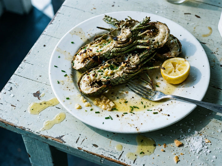 Balmain Bugs, Split and Grilled, made with Plateit Truffle Chilli Crunch
