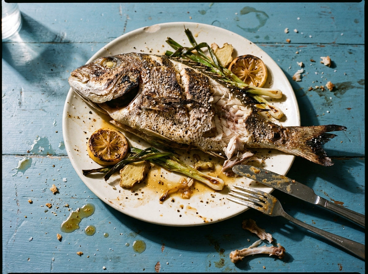 Whole Snapper on the Barbie, made with Plateit Salt n' Pepper 'Spice Bag' Seasoning