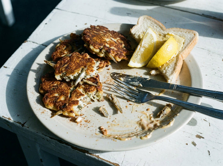 Whitebait Fritters, Spice Bag Dusted, made with Plateit Salt n' Pepper 'Spice Bag' Seasoning