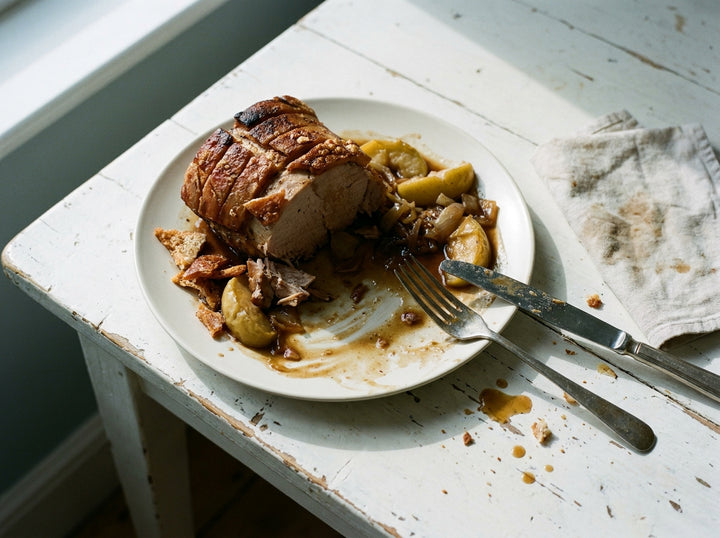 Roast Pork Loin with Crackling, made with Plateit Angel Dust BBQ Rub