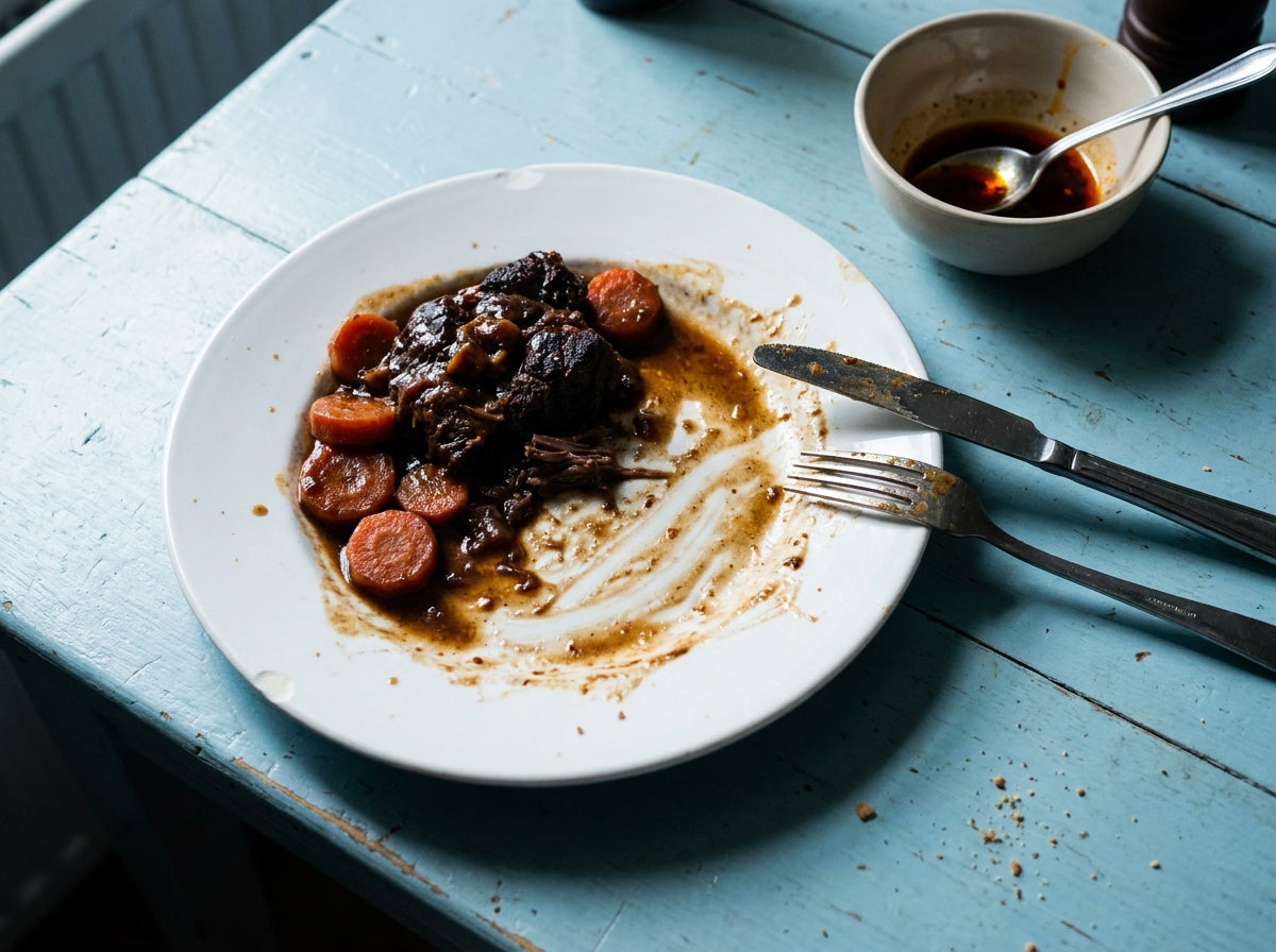 Ox Cheek Braised in Stout, made with Plateit Italian Chilli Oil