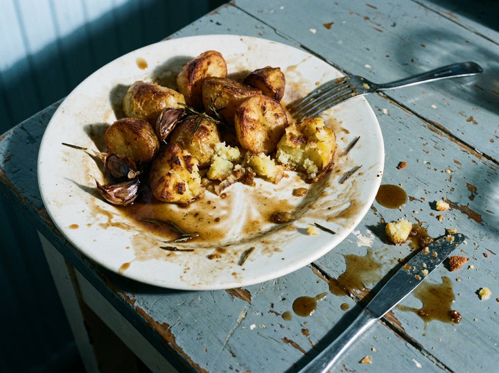 Beef Dripping Roast Potatoes, made with Plateit Voodoo Salt