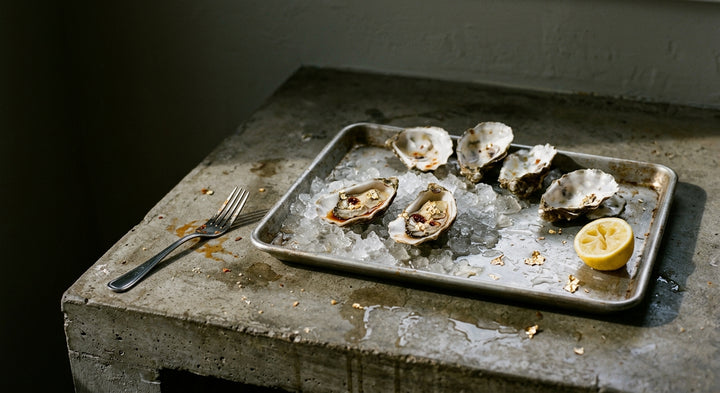 24k Gold Leaf Oysters