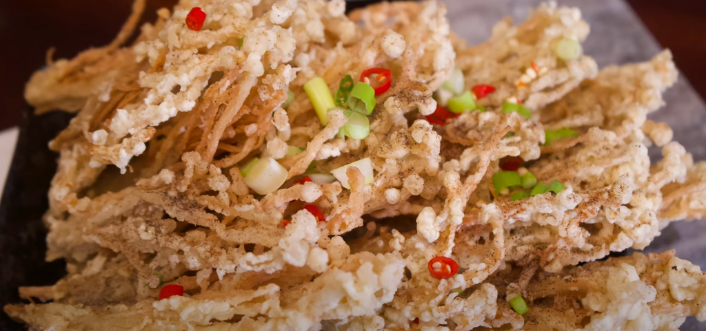 Salt & Pepper Enoki Mushrooms