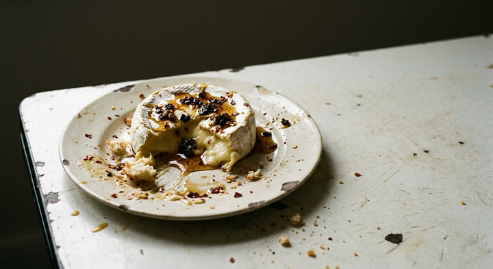 Baked Camembert with Truffle'd Hot Honey