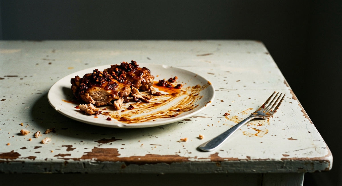 Barbecued Chicken Thighs, Extra Hot