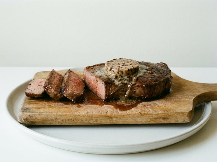Cafe Mocha Steak Butter made with Plateit Cafe Mocha BBQ Rub