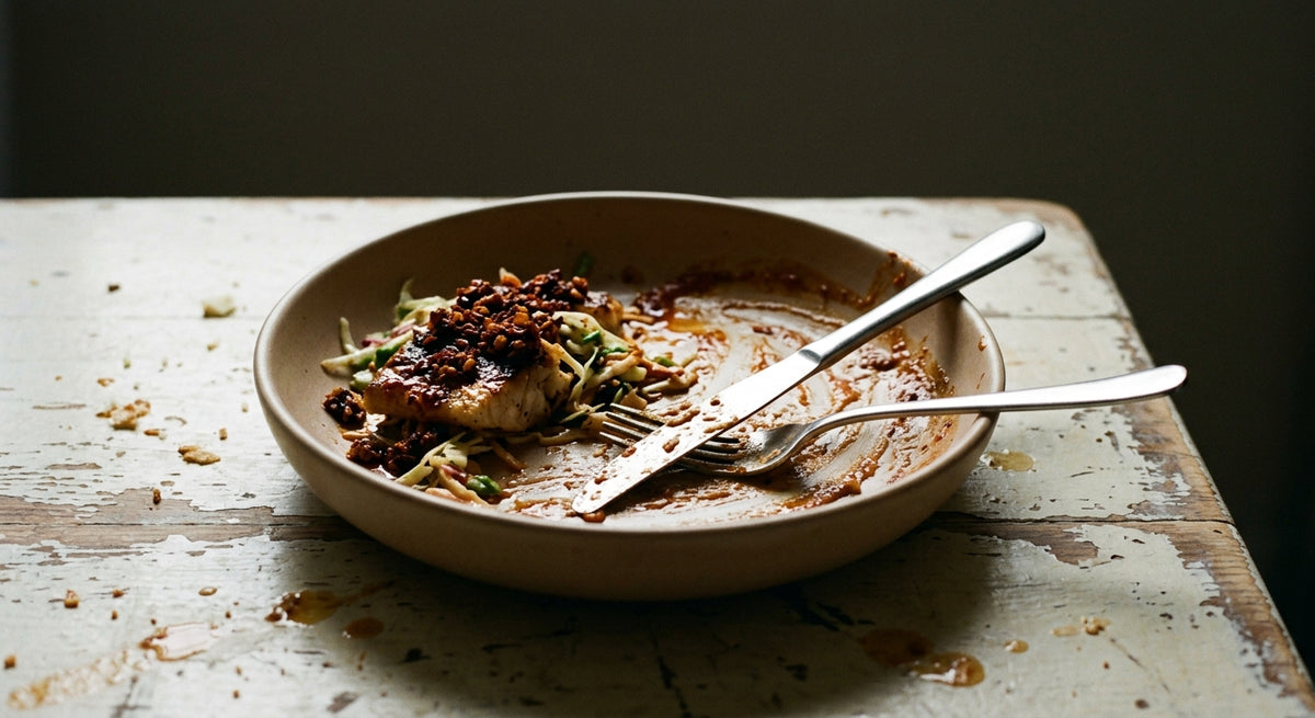 Charred Barramundi with Lime Slaw and Mexican Chilli Crunch
