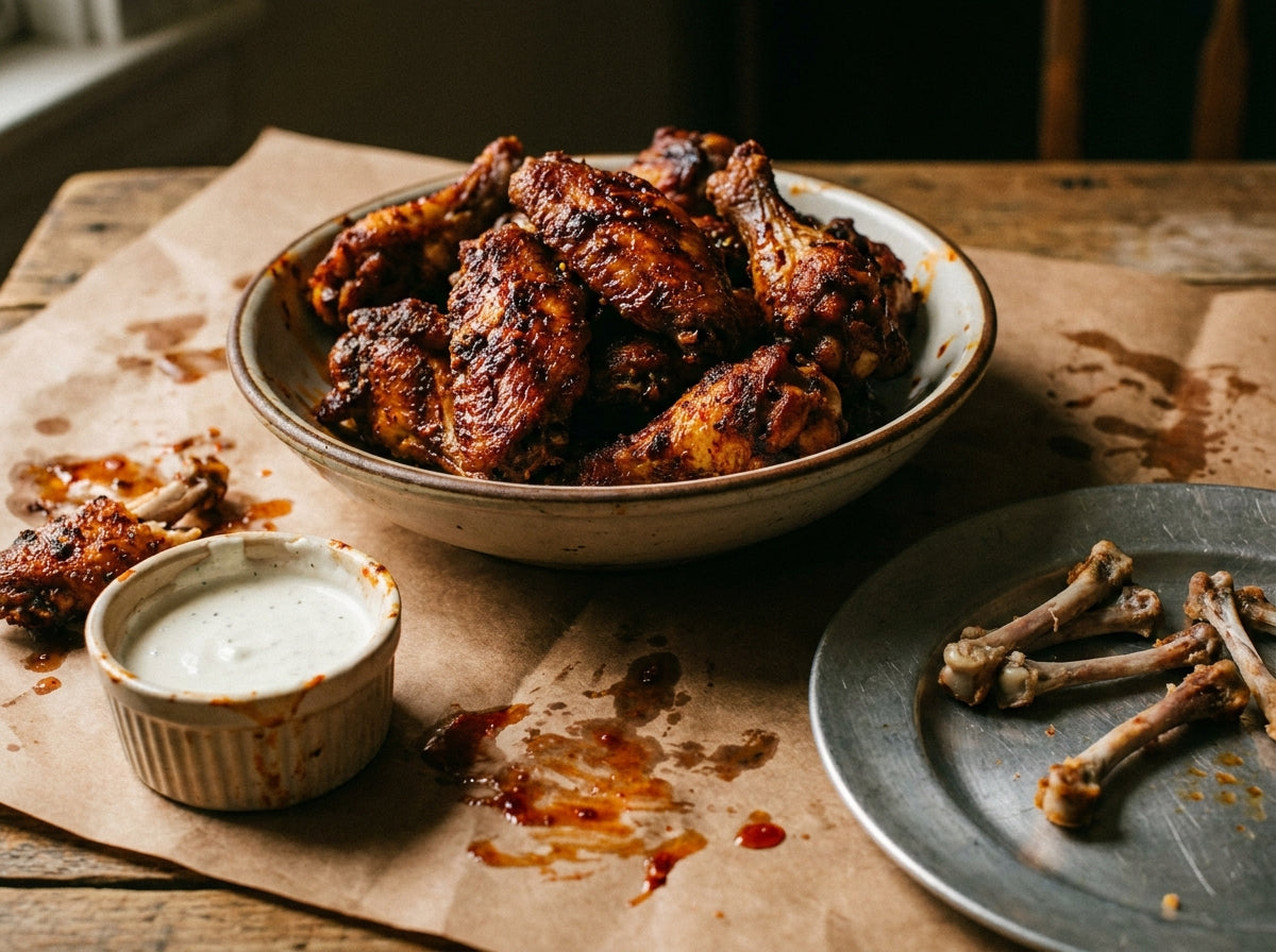 Extra Hot Chilli Wings made with Plateit Extra Hot Chilli Crunch