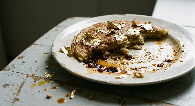 Gold Leaf Blini for New Year