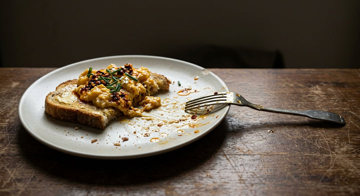 Gold Leaf Scrambled Eggs