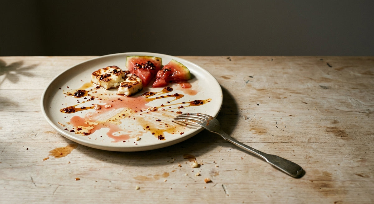 Grilled Halloumi with Watermelon