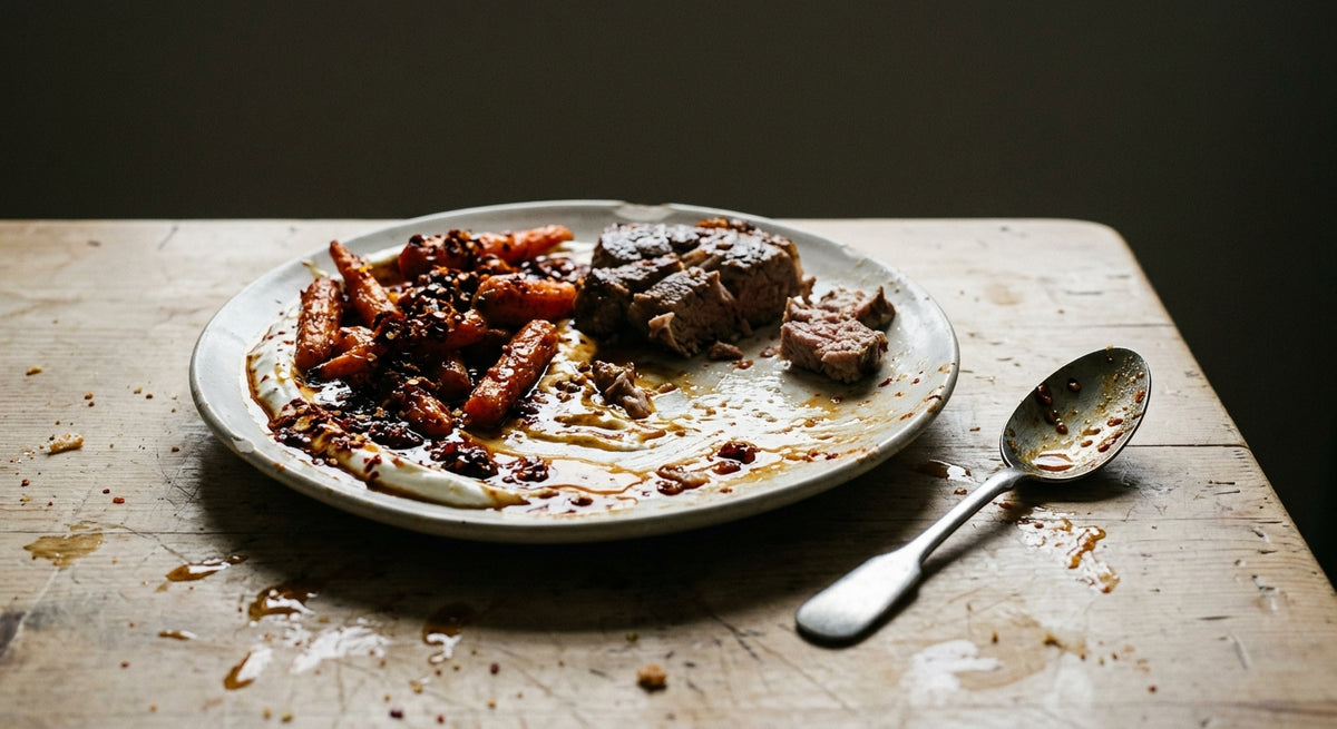 Hot Honey Carrots, Labneh and Lamb Rump