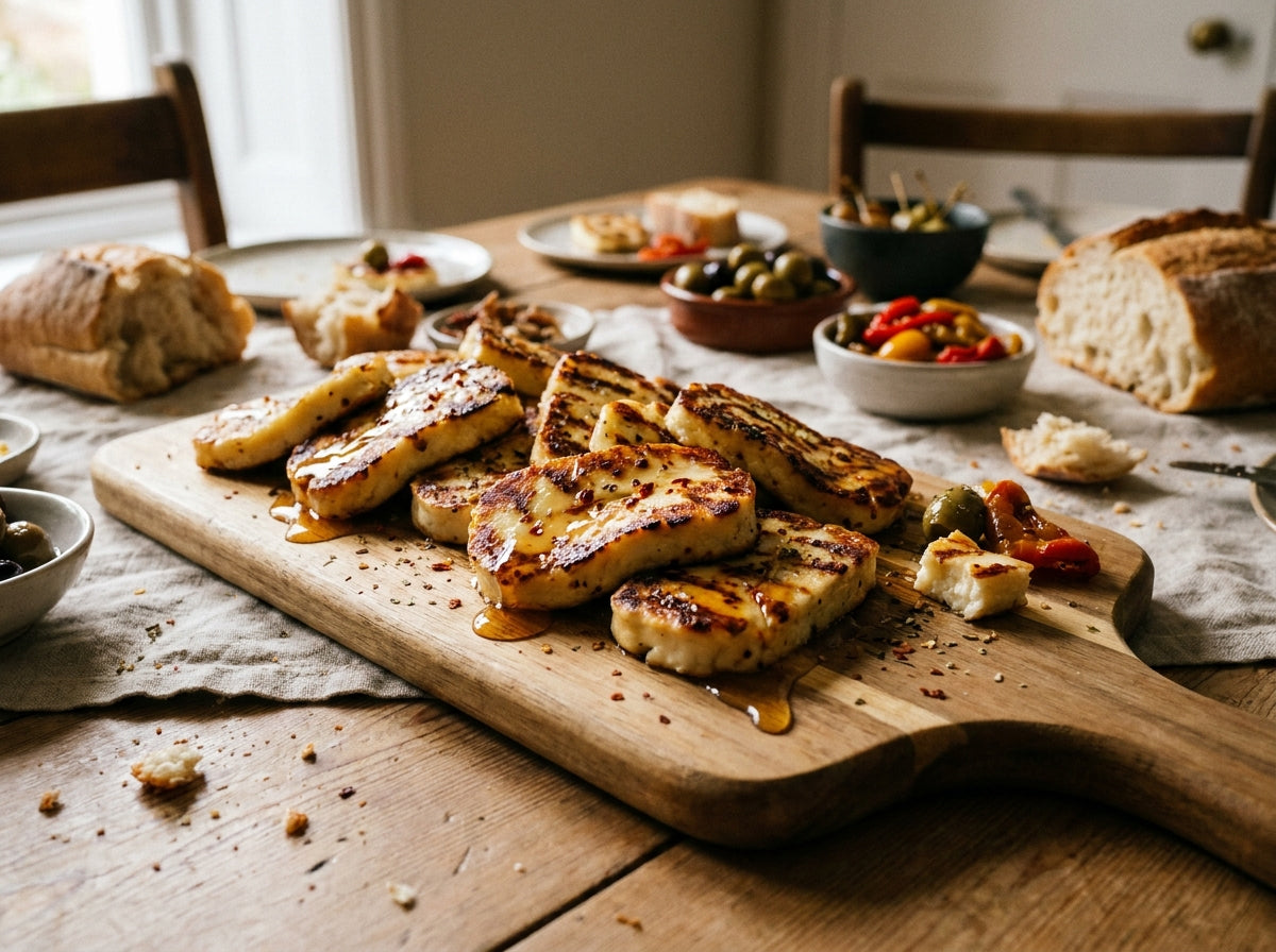 Hot Honey Halloumi made with Plateit Hot Honey Drizzle