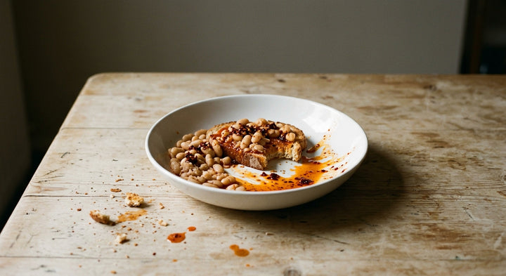 Italian Chilli Oil White Bean Ragù on Toast