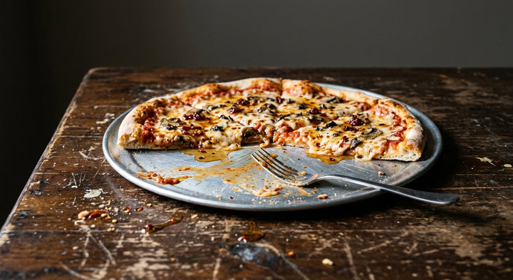 Mushroom Pizza with Truffle'd Hot Honey