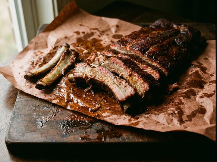Old Red Rub Ribs made with Plateit Old Red BBQ Rub