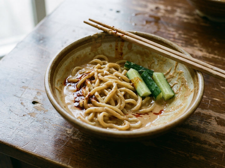 Peanut Rayu Sesame Noodles made with Plateit Japanese Peanut Rayu