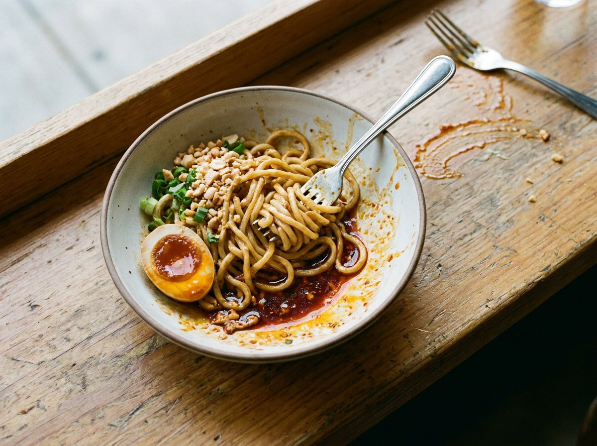Rayu Butter Noodles made with Plateit Japanese Peanut Rayu