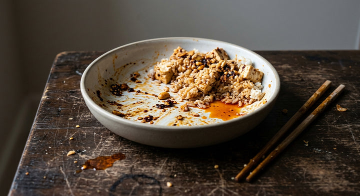 Peanut Rayu Crispy Rice Salad