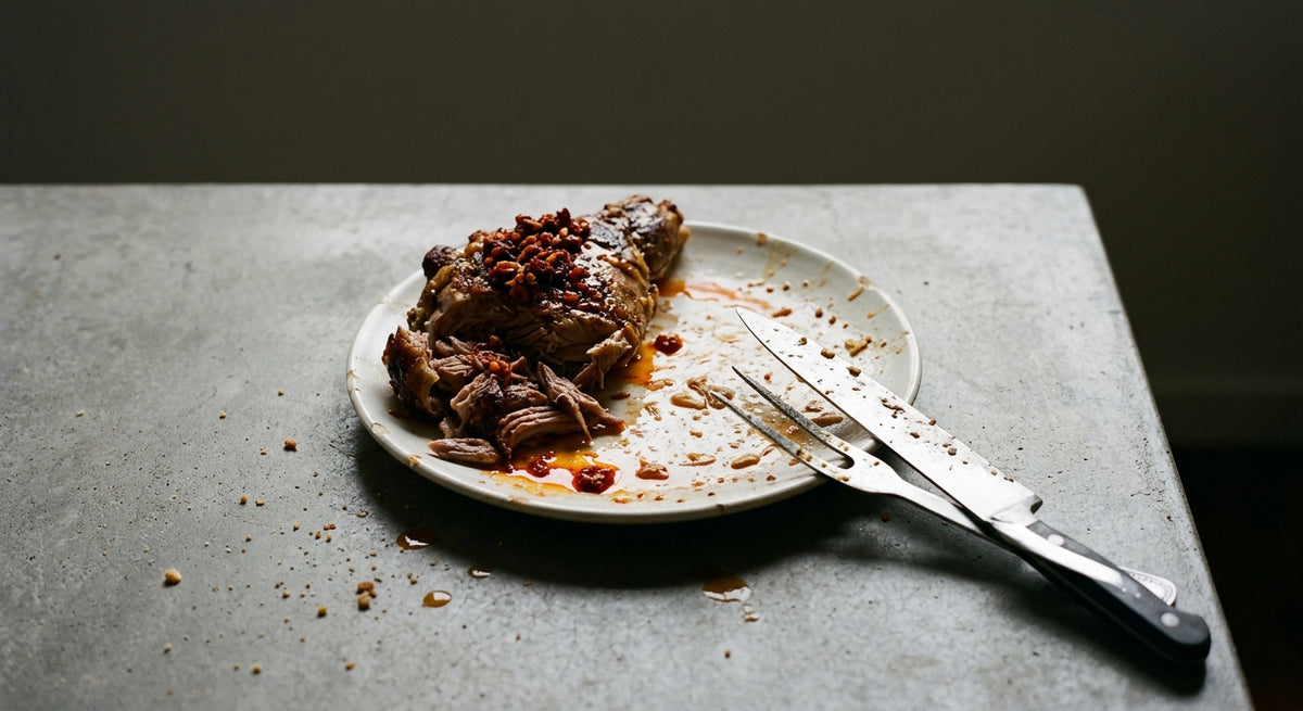Slow Roast Lamb Shoulder with Italian Chilli Crunch