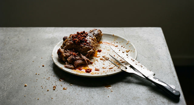 Slow Roast Lamb Shoulder with Italian Chilli Crunch