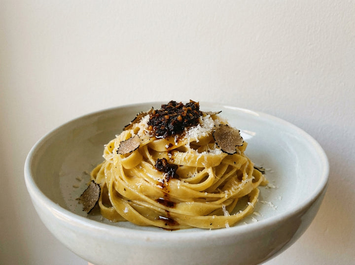 Truffle Chilli Pasta made with Plateit Truffle Chilli Crunch