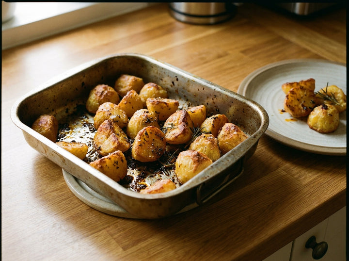 Truffle Chilli Roast Potatoes made with Plateit Truffle Chilli Crunch