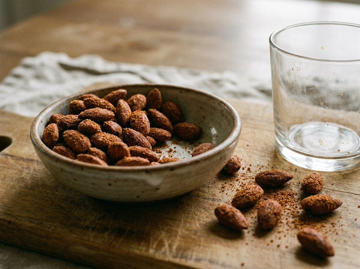 Voodoo Salt Roasted Almonds made with Plateit Voodoo Salt