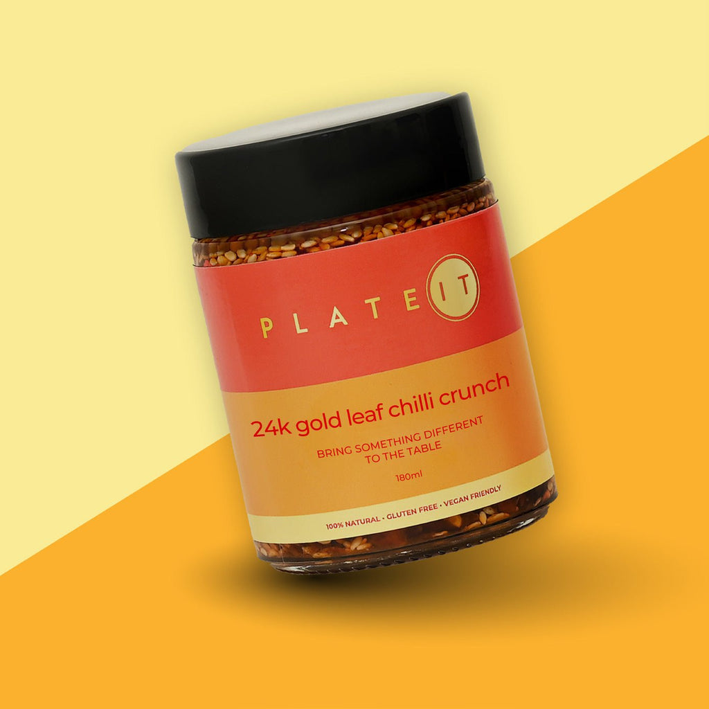 24k Gold Leaf Chilli Crunch - Plateit Foods